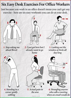 an office worker's instructions for how to use the chair