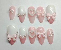 Pop Nails, Adorable Nails, Coquette Nails, Generator Accessories, Pretty Pink Princess, Nice Nails, Beauty Parlor, Pink Acrylic