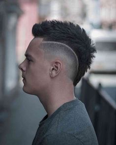 Mohawk Fade With Design, Mens Burst Fade Mohawk, Mens Hairstyles Faux Hawk Fade, Skin Fade Mohawk Shaved Sides, Thick Mohawk Men, Men With Mohawks, Kids Mowhawk Hairstyles