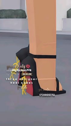 a woman's high heeled shoe is shown in the middle of an animation