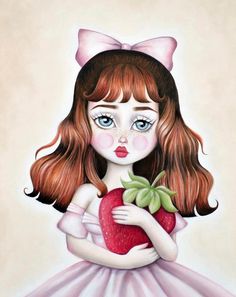 Big Eye Art, Vintage Framed Prints, Ballet Painting, Vintage Nutcrackers, Big Eyes Doll, Cottagecore Art, Strawberry Shortcake Doll, Bizarre Art