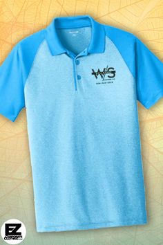 a light blue shirt with the word wfs on it