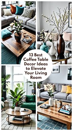 the best coffee table decor ideas to elevate your living room