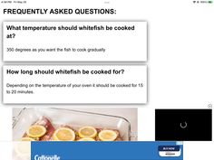 an image of food in a glass dish on the webpage with question box below