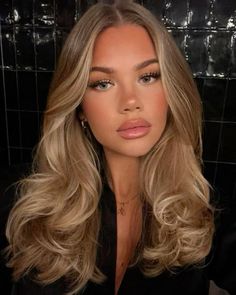 Honey Blonde Hair On Latinas, Rambut Brunette, Brown Hair Inspo, Honey Blonde Hair, Dark Blonde Hair, Blonde Hair Looks, Long Blonde, Hair Inspiration Color