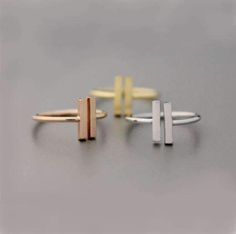 Size: resizable Free shipping WorldwideDelivery time: 15-35 days Preppy Beaded Rings, Preppy Accessories Rings, Preppy Rings Beads, Indie Rings Aesthetic, Pastel Rings Aesthetic, Bar Ring, Gold Rings, Bar, Gold