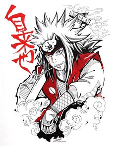 A Drawing, Anime Character, Naruto, Anime, Hair