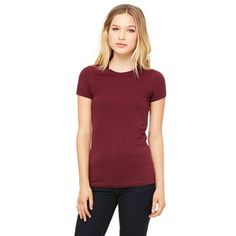 Women's Favorite Tee , 6004 , Maroon , Medium Size: M.  Color: Red.  Gender: female.  Age Group: adult. Wholesale T Shirts, Blank T Shirts, Wholesale Shirts, T Shirts Women, Shirts Women, The Favorite, Sleeves (women), Wholesale Clothing, Fashion Tees