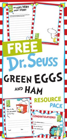 the free dr seuss green eggs and ham pack