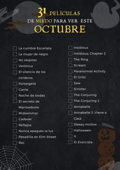 #halloween #películas #lista #octubre #otoño #31peliculas #miedo #horror #cine #thriller #aesthetic Pretty Halloween Costumes, Bachelorette Outfits, Netflix Movies, Amazing Spiderman, Netflix Series, Cute Pins, Coraline, Kpop Aesthetic, Tim Burton