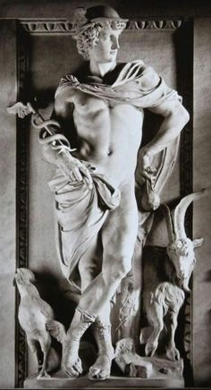 Mercury Mythology, Hermes Mythology, Ancient Greek Sculpture, Classic Sculpture, Greek Statues, Roman Gods, Greek Gods And Goddesses, Greek And Roman Mythology, Greek Mythology Art