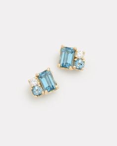 Rose Gold Bridal Jewelry, Bridal Jewellery Inspiration, Bridal Diamond Jewellery, Jewelry Lookbook, Geometric Jewelry, Bridal Gold Jewellery, Blue Jewelry, Girly Jewelry, London Blue Topaz