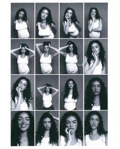 Polaroids, digital, polaroid collage, black and white, b&w, black girl, curly hair, lex carrington, model, models Faces Poses, Fotografi Fesyen, Selfie Faces, Pose Mode, Inspiration Photoshoot, Model Headshots, Pose Portrait, Selfie Pose, Sitting Pose