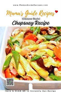 Chopsuey Recipe, Small Cabbage, Filipino Recipes, Red Bell Pepper, Christmas Recipes, Our Body, Chinese Style