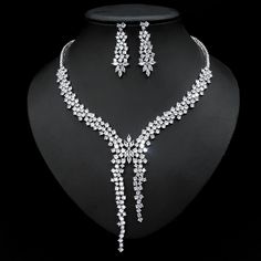 If you’re looking for a fine jewelry which looks sepecial,   precious stone please  consider cubic zirconia in bridal necklace which suitble for wedding jewelry set/Party Jewelry Wedding Necklace Set, Crystal Wedding Jewelry, Earrings And Necklace Set, Bridal Jewelry Set, Zircon Earrings, Zirconia Necklace, Cubic Zirconia Necklace, Prom Jewelry, Zircon Jewelry