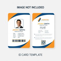 an id card with a man's face on it