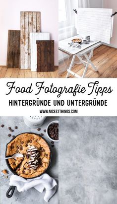 an image of food on the table with text overlay that reads food fotografie tips