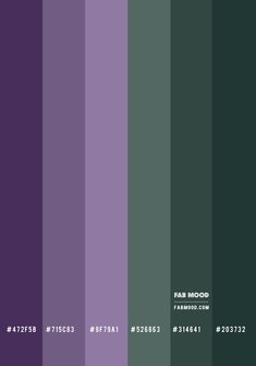 the color purple and green is shown in this image, it appears to be different shades