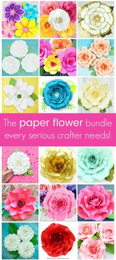 the paper flower bundle every serious crafter needs