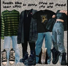 Clothing Drawing, Types Of Clothes, Grunge Clothes, Mood Clothes, Grunge Clothing, Yellow Shirt, 90s Grunge