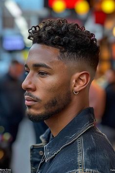 60 fade black men haircut Ideal For 2024 Goddess Braids Human Hair, Fade Black Men, Crop Fade, Braids Human Hair, Hairstyles Male, Short Afro Hairstyles