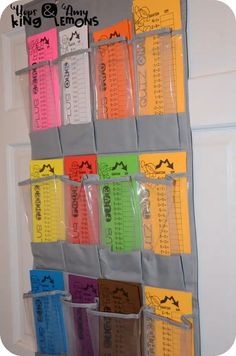 a bulletin board with numbers and times on it