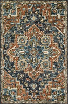 Loloi Rugs Victoria VK-16 Rugs | Rugs Direct Hooked Wool, Loloi Rugs, Traditional Pattern, Pattern Texture, Medallion Rug, Rug Direct, Décor Diy, Cool Rugs, Rug Hooking