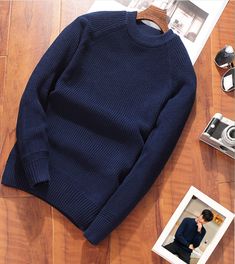 Main fabric composition: cotton SIZE BUST SHOULDER SLEEVE LENGTH M 92 40 60 65 L 96 42 61 67 XL 100 44 62 69 XXL 104 46 63 71 XXXL 108 48 64 73 UNIT:CM Stretch Cotton Winter Sweater, Cotton Sweater With Ribbed Collar And Stretch, Cotton Stretch Sweater With Ribbed Collar, Cotton Sweater With Stretch And Ribbed Collar, Stretch Cotton Sweater With Ribbed Collar, Winter Streetwear Ribbed Sweatshirt, Ribbed Long Sleeve Sweatshirt For Streetwear, Classic Navy Tops For Winter, Stretch Cotton Sweater