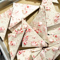 White Chocolate Peppermint Bark Recipe - Magnolia Joanna Gaines Christmas, Chocolate Peppermint Bark Recipe, Peppermint Bark Recipes, Cocoa Krispies, White Almond Bark