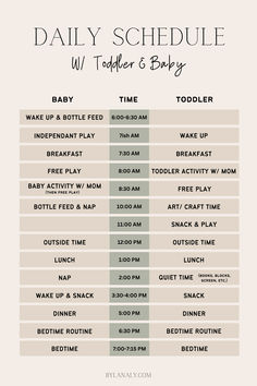 Daily Schedule with two under two Daily Routine Schedule Mom, 6 Month Daily Schedule, Infant Routine Schedule, 3 Yo Daily Schedule, Schedule For 2 Under 2, Schedules For Toddlers At Home, Mommy Routine Daily Schedules, Schedule For 1 Year, Two Under Two Schedule