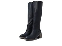 Free People Essential Tall Slouch Boot - Women's Shoes : Black : Featuring the timeless knee-high style with a trendy slouchy silhouette, the Free People Essential Tall Slouch Boots are sure to steal some attention. Leather upper, lining, and insole. Cushioned footbed for elevated comfort. Pull-on style with zippered closure for easy on/off. Rounded toe. Supportive block heel. Durable rubber outsole. Made in Spain. Measurements: Heel Height: 2 1 2 in Weight: 1 lb 5.9 oz Circumference: 15 in Shaf Casual Wide Calf Knee-high Boots With Stacked Heel, Slouch Boots, Slouchy Boots, Slouched Boots, Black Shoes Women, Shoes Black, On Off, Wedge Boot, Knee High