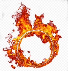 the letter o is made up of fire