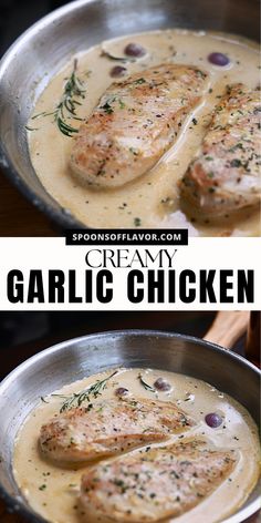 Easy creamy garlic chicken breast recipe features seared chicken breasts in a rich, silky garlic-infused cream sauce. It’s simple, yes, but loaded with flavor—a true crowd-pleaser for sure!