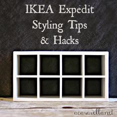 a black and white photo with the words ikea expert styling tips and hacks