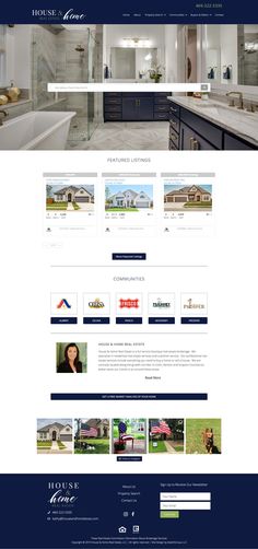 the home page on this website is clean and ready to be used as a real estate agent