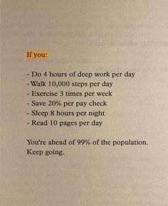 a piece of paper with an orange marker on it that says if you do 4 hours of deep work per day