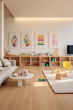 Minimalist Playroom, Playroom/living Room, Kids Rooms Inspo, Montessori Playroom, Toddler Playroom, Kids Playroom Decor