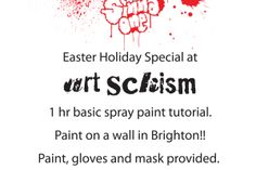 an advertisement for art scamsm with the words, easter holiday special at art scamsm