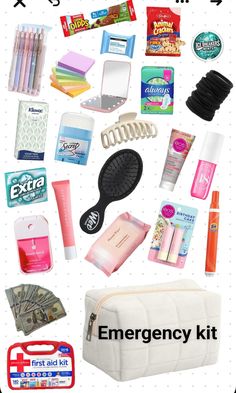 Dance Emergency Kit, Road Trip Bag, School Survival Kits, Morning Routine School, Multi Pouch, After School Routine