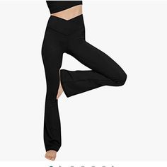 Great Pair Of Flared Leggings/Yoga Pants! Brand New In Original Packaging Ordered Off Of Amazon Wide Leg Yoga Pants, Flare Yoga Pants, Mode Casual, High Waisted Flares, Leggings Casual, Flare Leggings, Aaliyah, Athletic Pants, Yoga Women