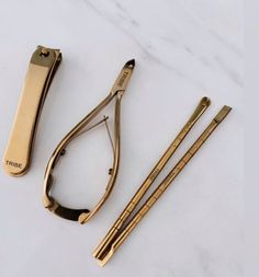 In stock and ready to shop online now Gold Nail Clipper Gold Cuticle Nipper Gold Contoured Cuticle Tool Gold Dual Cuticle Tool Nail Care Tools, Nails Tools, Steel Nails, Cuticle Nipper, Gold Nail, Steel Nail, Pro Tools, Antique Keys, Feminine Hygiene