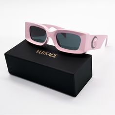 Brand: Versace Model: Versace Ve4474u 548587 52-20-140 Condition: New Gender: Women Age Group: Adult Color: 5485/87 Frame Color: Pink Frame Material: Acteta Lens Color: Gray Lens Socket: 52 Mm Bridge Width: 20 Mm Temple Length: 140 Mm Made In Italy Item Includes: - Authentic Sunglasses - Certificate Of Authentic - Box, Case We Guarantee That All Our Items Are 100% Authentic And Brand New. Luxury Pink Sunglasses With Uv Protection, Pink Rectangular Sunglasses With Uv Protection, Pink Rectangular Sunglasses With Gradient Lenses, Luxury Pink Sunglasses With Gradient Lenses, Pink Luxury Sunglasses With Gradient Lenses, Pink Rectangular Polarized Sunglasses, Designer Pink Tinted Sunglasses, Modern Pink Sunglasses For Party, Modern Pink Party Sunglasses