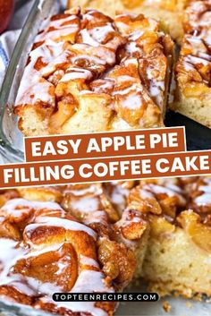 an easy apple pie filling coffee cake