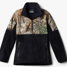 Brand New With Tags Kids Columbia Phg Half Zip Fleece Pullover Size Large L, Realtree Camo. Two Side Zippered Pockets. Comes From A Smoke Free Home Western Chic Fashion, Columbia Hoodie, Casual Country Outfits, Half Zip Fleece, Southern Outfits, Cute Country Outfits, Cold Outfits, Kids Fleece, Hunting Trip