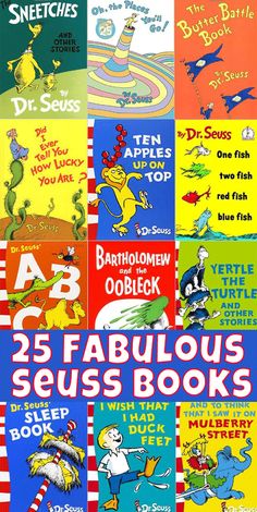 25 fabulous seuss books for children to read in the dr seuss book series