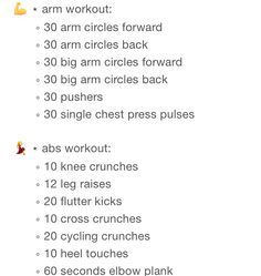 the workout plan is shown with an orange and yellow arrow pointing to it's left side