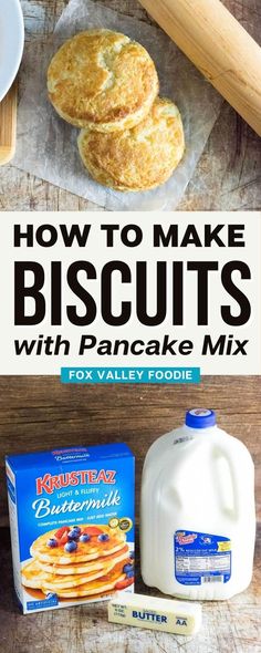 how to make biscuits with pancake mix