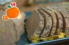 there is a sliced turkey with oranges on it and the words happy 44th birthday