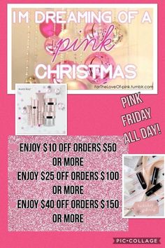 Pink Friday Sale Ideas, Mary Kay Pink Friday Sale Ideas, Mary Kay Christmas, Mary Kay Facebook, Mary Kay Holiday, Mary Kay Gifts