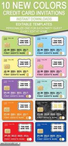 the 10 new colors credit cards are available for purchase in stores and online storefronts